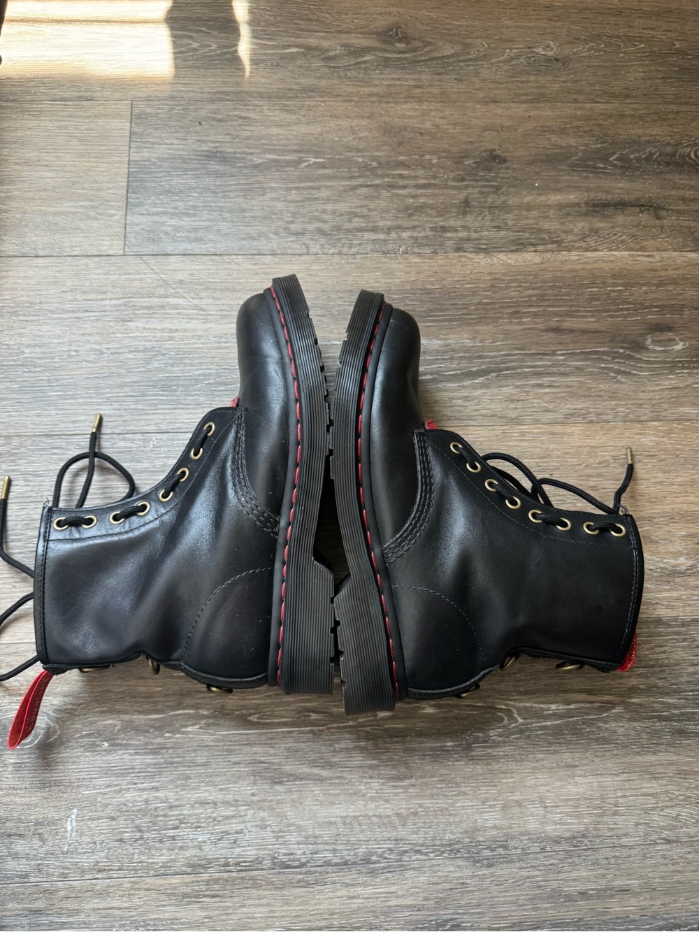 Dr. Martens 1460 Year of the Rabbit Leather Lace Up Boots Black Men 7/ Women 8 - Picture 4 of 8